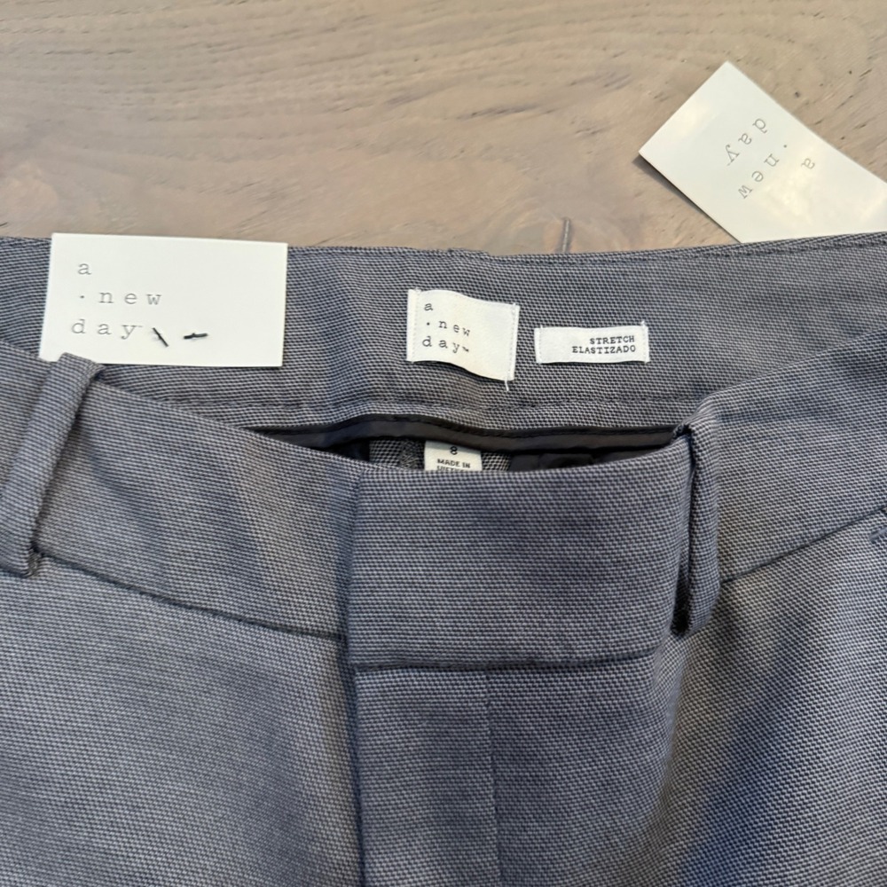 NWT A New Day Womens‎ Ankle Pants Heather Gray Size 8 Professional Trousers - Picture 6 of 12